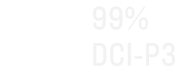 99% DCI-P3 color